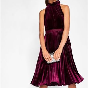 Ted Baker Red Velvet midi dress